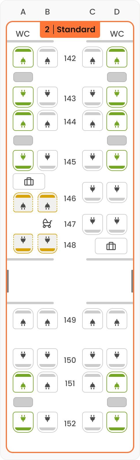 SMILE Sitzplan Übersicht – Wagen 04 – Standard