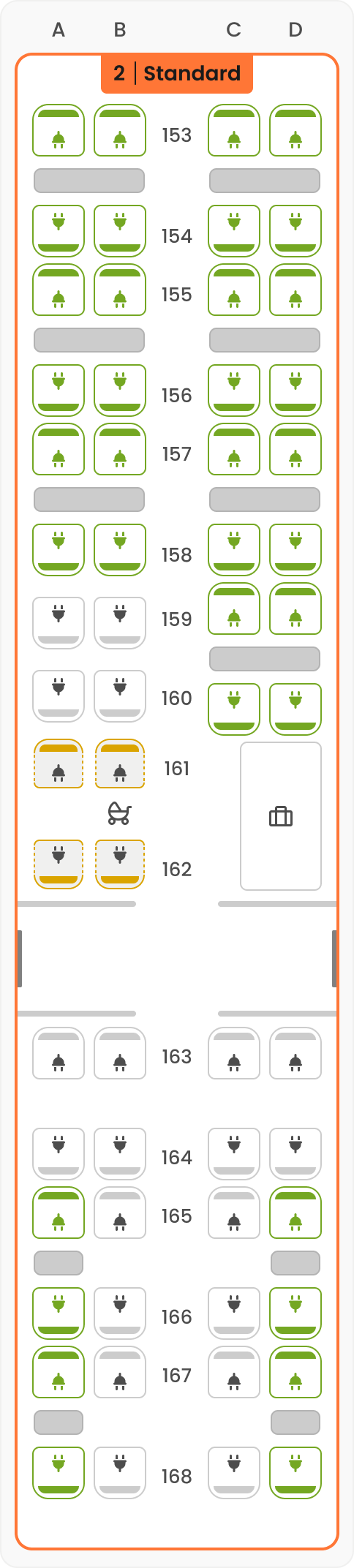 SMILE Sitzplan Übersicht – Wagen 05 – Standard