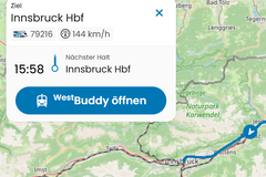 Westbahn ZugFinder